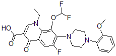 CAS#: 153468-00-9, 8-(Difluoromethoxy)-1-Ethyl-6-Fluoro-7-[4-(2-Methoxyphenyl)Piperazin-1-Yl]-4-Oxoquinoline-3-Carboxylic Acid