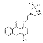 CAS#: 15351-04-9, 1-({2-[Ethyl(2-Hydroxy-2-Methylpropyl)Amino]Ethyl}Amino)-4-Methyl-9H-Thioxanthen-9-One