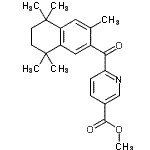 CAS 登录号：153559-92-3， 甲基6-[(3,5,5,8,8-五甲基-5,6,7,8-四氢-2-萘基)羰基]烟酸酯
