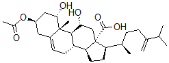 CAS#: 153698-90-9, (1S,3R,8S,9S,10R,11R,13S,14S,17R)-3-Acetyloxy-1,11-Dihydroxy-10-Methyl-17-[(2R)-6-Methyl-5-Methylideneheptan-2-Yl]-2,3,4,7,8,9,11,12,14,15,16,17-Dodecahydro-1H-Cyclopenta[a]Phenanthrene-13-Carboxylic Acid