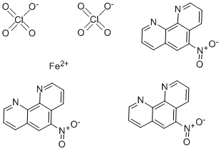 CAS 登录号:15389-73-8, 5-硝基-1,10-菲咯啉亚铁高氯酸盐