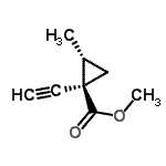 CAS#: 153943-61-4, Methyl (1R,2R)-1-Ethynyl-2-Methylcyclopropanecarboxylate