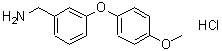 CAS#: 154108-33-5, 1-[3-(4-Methoxyphenoxy)Phenyl]Methanamine Hydrochloride (1:1)