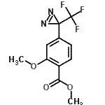 CAS#: 154187-50-5, Methyl 2-methoxy-4-[3-(trifluoromethyl)-3H-diaziren-3-yl]benzoate