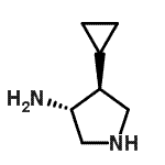 CAS#: 154206-08-3, (3R,4S)-4-Cyclopropyl-3-Pyrrolidinamine