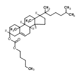 CAS 登录号:15455-79-5, 胆甾-5-烯-3-基戊基碳酸酯