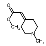 CAS 登录号：154594-25-9， 甲基2-(1-甲基-4-哌啶亚基)乙酸酯