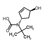 CAS 登录号：154802-92-3， [(1S,4S)-4-羟基-2-环戊烯-1-基](2-甲基-2-丙基)氨基甲酸