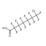 CAS#: 1550-24-9, 7-Chloro-2,2,3,3,4,4,5,5,6,6,7,7-Dodecafluoroheptanoic Acid