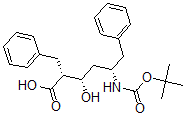 CAS#: 155069-09-3, (2R,3S,5S)-3-Hydroxy-5-[(2-Methylpropan-2-Yl)Oxycarbonylamino]-6-Phenyl-2-(Phenylmethyl)Hexanoic Acid