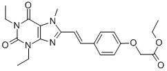 CAS#: 155272-10-9, Ethyl 2-[4-[(E)-2-(1,3-Diethyl-7-Methyl-2,6-Dioxopurin-8-Yl)Ethenyl]Phenoxy]Acetate