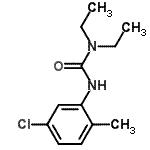 CAS 登录号：15545-54-7， 3-(5-氯-2-甲基苯基)-1,1-二乙基脲