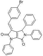 CAS#: 155593-00-3, (3Z)-3-[(4-Bromophenyl)Methylidene]-1,4,5-Tri(Phenyl)-4H-Pyrrolo[4,3-d]Pyrrole-2,6-Dione