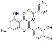 CAS#: 1556-70-3, 2-(3,4-Dihydroxyphenyl)-5,7-Dihydroxy-4-Oxo-4H-1-Benzopyran-3-Yl Nicotinate