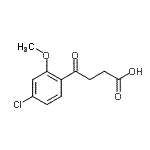 CAS 登录号：15572-02-8， 4-(4-氯-2-甲氧基苯基)-4-氧代丁酸
