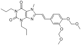 CAS#: 155814-26-9, 8-[(E)-2-[3,4-Bis(Methoxymethoxy)Phenyl]Ethenyl]-7-Methyl-1,3-Dipropylpurine-2,6-Dione