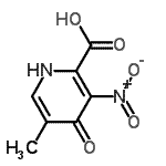 CAS#: 155919-05-4, 5-Methyl-3-Nitro-4-Oxo-1,4-Dihydro-2-Pyridinecarboxylic Acid