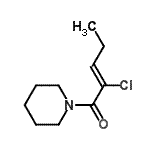 CAS#: 156002-14-1, (2Z)-2-Chloro-1-(1-Piperidinyl)-2-Penten-1-One