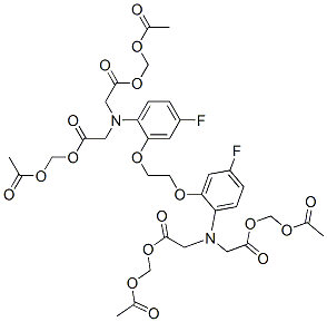 CAS#: 156027-00-8, N,N'-[1,2-Ethanediylbis[Oxy(5-Fluoro-2,1-Phenylene)]]Bis[N-[2-[(Acetyloxy)Methoxy]-2-Oxoethyl]-Glycine Bis[(Acetyloxy)Methyl] Ester