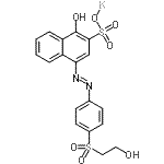 CAS#: 156122-91-7, Potassium 1-Hydroxy-4-[(E)-{4-[(2-Hydroxyethyl)Sulfonyl]Phenyl}Diazenyl]-2-Naphthalenesulfonate