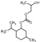 CAS 登录号：156324-82-2， 2-羟基丙基2-异丙基-5-甲基环己基碳酸酯