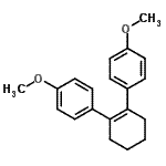 CAS#: 15638-15-0, 1,1'-(1-Cyclohexene-1,2-Diyl)Bis(4-Methoxybenzene)