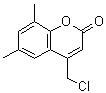 CAS 登录号：156419-57-7， 4-(氯甲基)-6,8-二甲基-2H-苯并吡喃-2-酮
