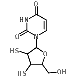CAS 登录号：156592-92-6， 1-(2,3-二硫代呋喃戊糖基)-2,4(1H,3H)-嘧啶二酮