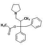 CAS#: 15686-97-2, 3-Methyl-1,2-Diphenyl-4-(1-Pyrrolidinyl)-2-Butanyl Acetate