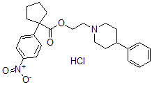 CAS#: 157097-10-4, 2-(4-Phenylpiperidin-1-Yl)Ethyl 1-(4-Nitrophenyl)Cyclopentane-1-Carboxylate Hydrochloride