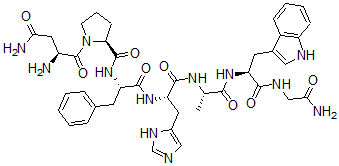 CAS#: 157623-03-5, L-Asparaginyl-L-prolyl-L-phenylalanyl-L-histidyl-L-alanyl-L-tryptophyl-Glycinamide