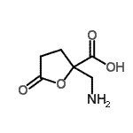 CAS 登录号：157643-42-0， 2-(氨基甲基)-5-氧代四氢-2-呋喃羧酸