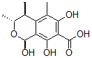 CAS 登录号:157643-56-6, (1S,3R,4S)-1,6,8-三羟基-3,4,5-三甲基异色满-7-羧酸