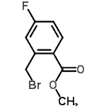 CAS 登录号：157652-28-3， 甲基2-(溴甲基)-4-氟苯甲酸酯