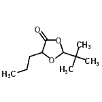 CAS 登录号：157733-17-0， 2-(2-甲基-2-丙基)-5-丙基-1,3-二氧戊环-4-酮