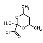 CAS#: 158035-64-4, 2,4,6-Trimethyl-1,3-Dioxane-2-Carbonyl Chloride