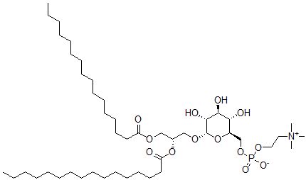 CAS#: 158227-74-8, [(2R,3S,4S,5R,6S)-6-[(2S)-2,3-Di(Hexadecanoyloxy)Propoxy]-3,4,5-Trihydroxyoxan-2-Yl]Methyl 2-Trimethylazaniumylethyl Phosphate
