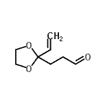 CAS 登录号：158355-63-6， 3-(2-乙烯基-1,3-二氧戊环-2-基)丙醛