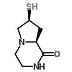 CAS 登录号：158393-26-1， (7S,8aS)-7-硫基六氢吡咯并[1,2-a]吡嗪-1(2H)-酮