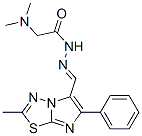 CAS#: 158530-54-2, 2-Methyl-6-Phenylimidazo(2,1-b)-1,3,4-Thiadiazole-5-Carboxaldehyde Dimethylaminoacetohydrazone