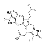 CAS#: 158649-79-7, 3-[(2E)-2-({3-(2-Carboxyethyl)-4-Methyl-5-[(E)-(4-Methyl-5-Oxo-3-Vinyl-1,5-Dihydro-2H-Pyrrol-2-Ylidene)Methyl]-1H-Pyrrol-2-Yl}Methylene)-4-Methyl-5-Oxo-2,5-Dihydro-1H-Pyrrol-3-Yl]Propanoic Acid