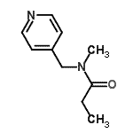 CAS 登录号：158958-29-3， N-甲基-N-(4-吡啶基甲基)丙酰胺