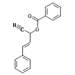 CAS 登录号：1591-17-9， (2E)-1-氰基-3-苯基-2-丙烯-1-基苯甲酸酯