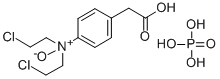 CAS 登录号：159126-29-1， 4-(二(2-氯乙基)氧代氨基)苯乙酸磷酸酯