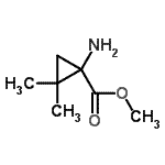 CAS 登录号：159279-77-3， 甲基1-氨基-2,2-二甲基环丙烷羧酸酯