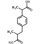 CAS 登录号：15935-54-3， 3-[4-(1-羧基乙基)苯基]-2-甲基丙酸