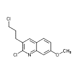 CAS#: 159383-58-1, 2-Chloro-3-(3-Chloropropyl)-7-Methoxyquinoline
