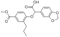 CAS 登录号：159590-92-8， alpha-[4-(甲氧羰基)-2-丙基苯氧基]-1,3-苯并二氧戊环-5-乙酸
