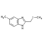 CAS#: 159598-38-6, 5-Methyl-2-(Methylsulfanylmethyl)-1H-Benzimidazole