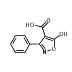 CAS 登录号：15969-44-5， 5-羟基-3-苯基-1,2-恶唑-4-羧酸